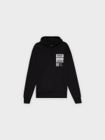 %Pto% Sudadera print gráficos espalda negro
