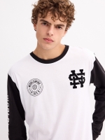 %Pto% Camiseta regular NS print blanco