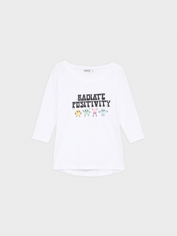  Camiseta Radiate Positivity blanco