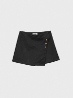 %Pto% Skort  with buttons black