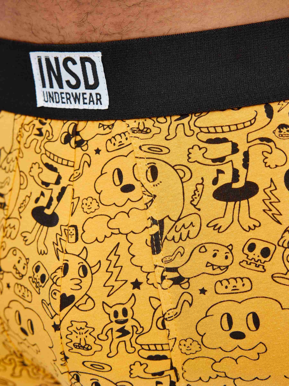 Pack 6 boxers estampados desenhos vista geral frontal