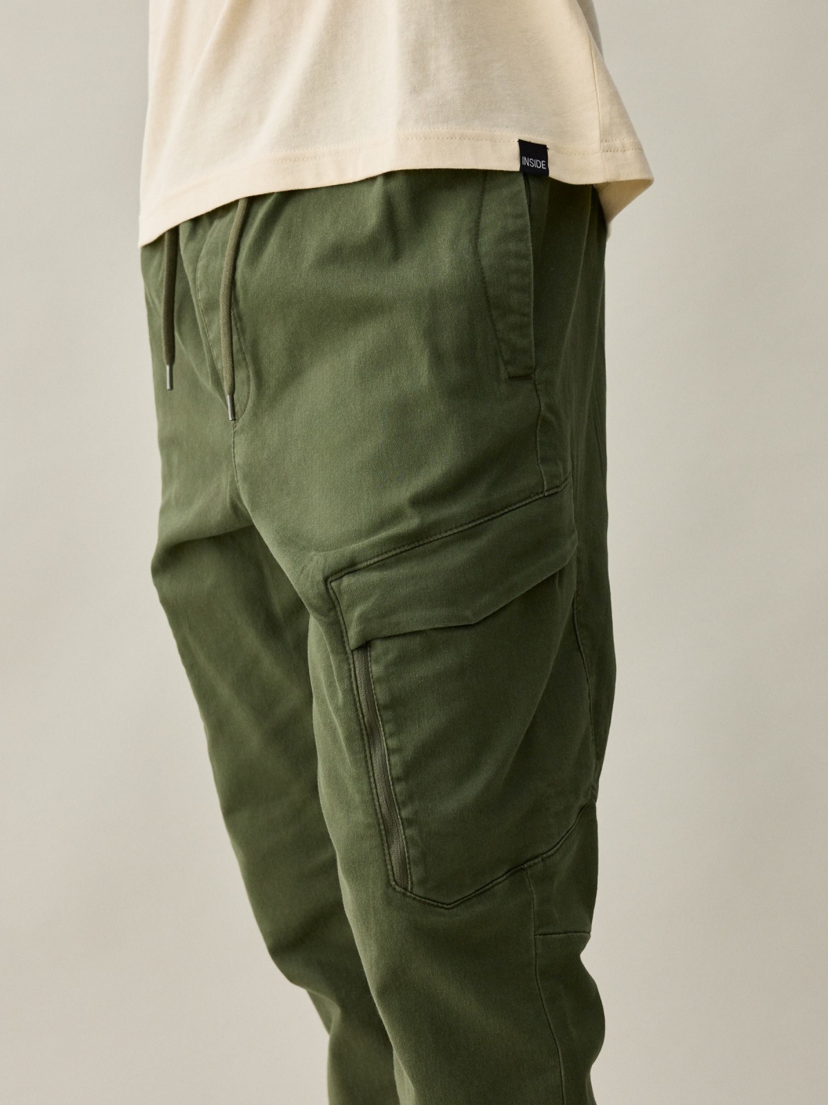  Men's cargo jogger pants green