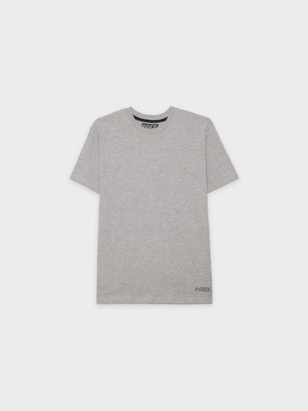 Basic T-shirt grey detail view