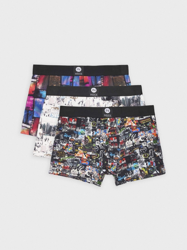 Photographic boxer briefs multicolor