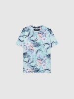 %Pto% Camiseta oversize hawaiana verde