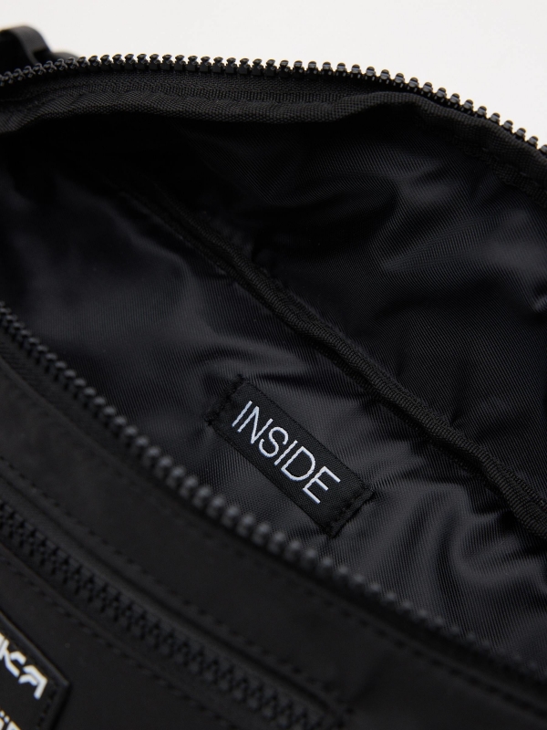 Basic bum bag black detail view