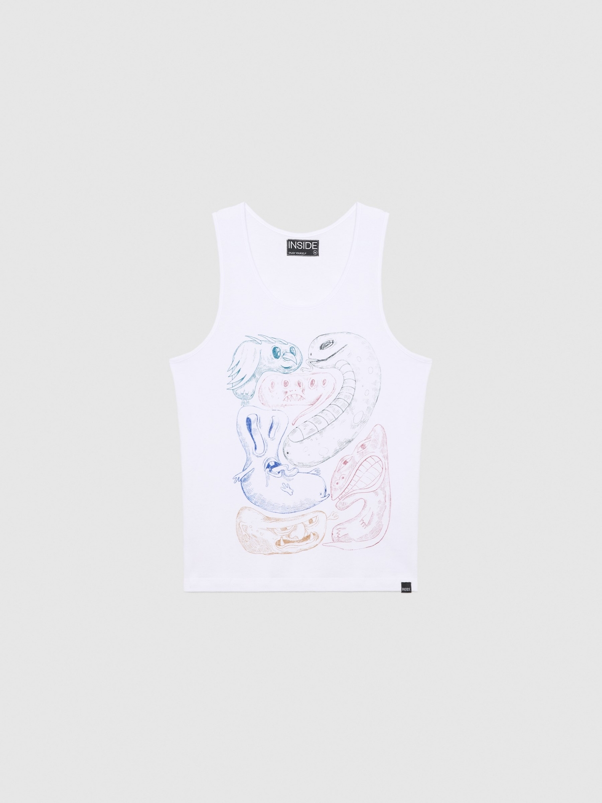  Camiseta tirantes Monsters blanco