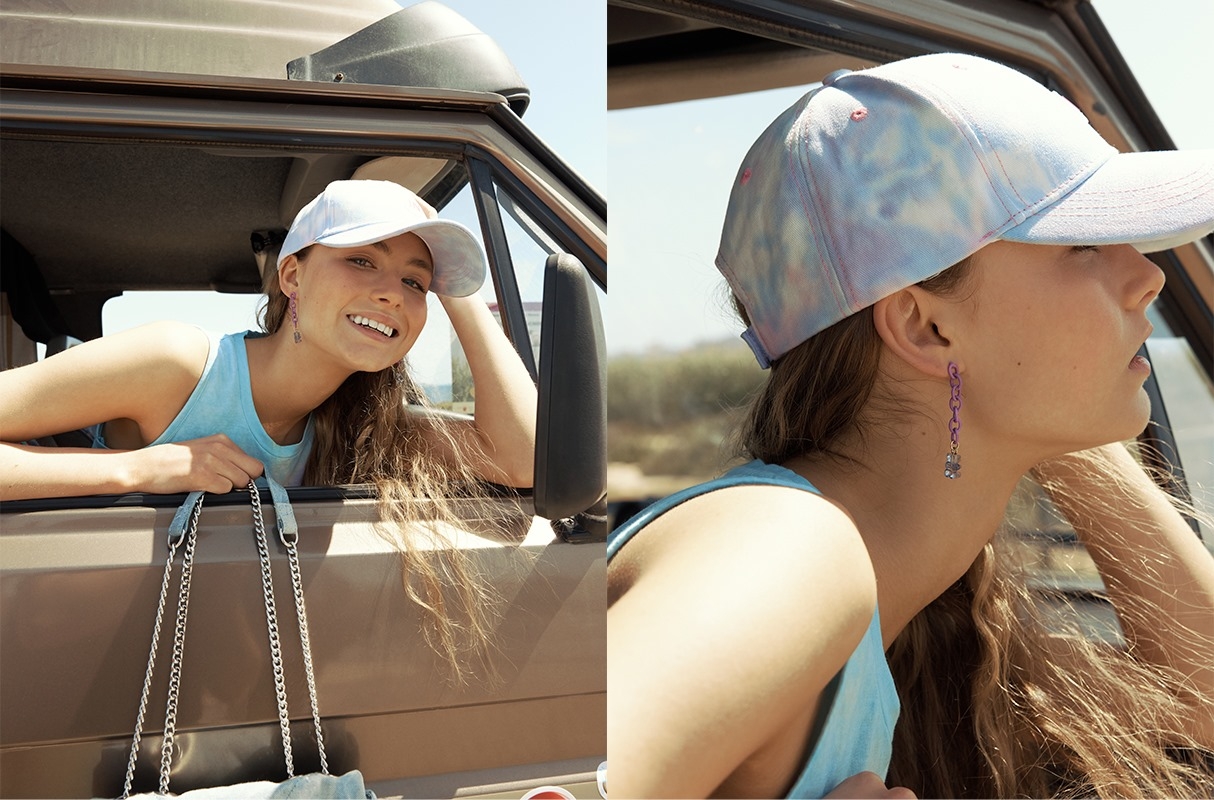 Set brincos engraçados bege