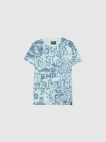 %Pto% Camiseta urban graffiti verde