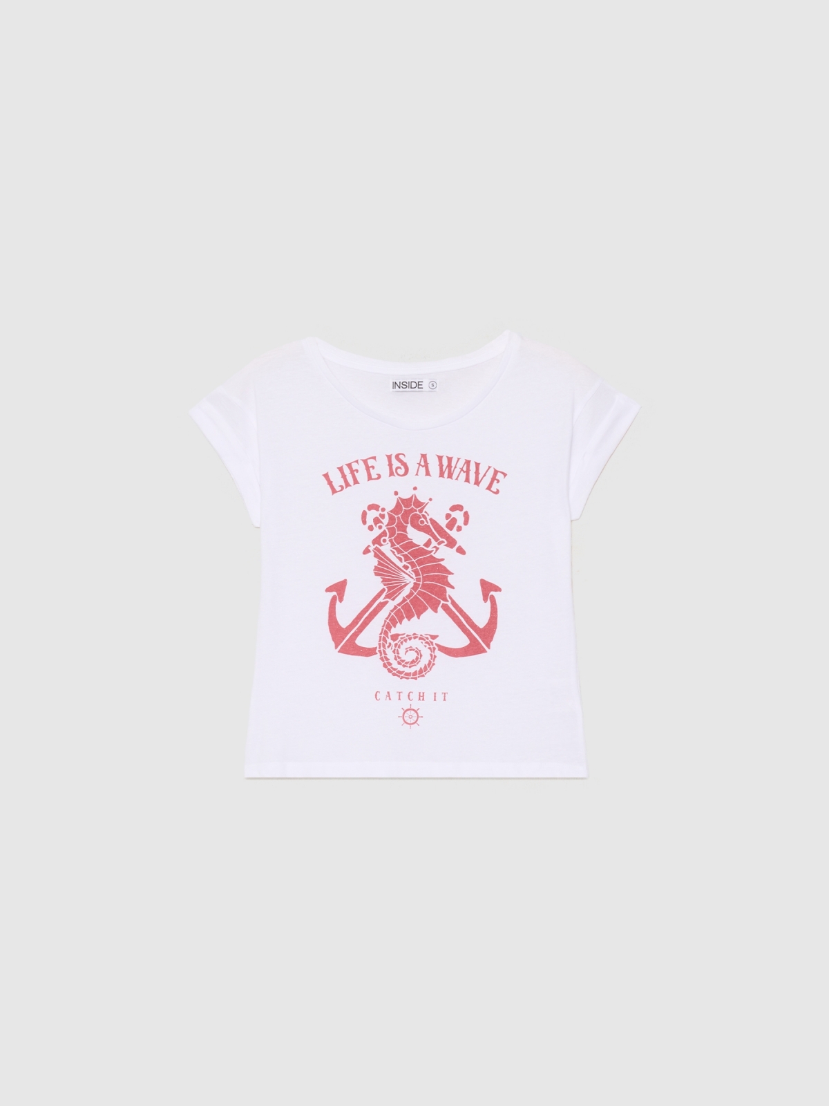  Seahorse T-shirt white