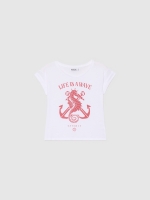 %Pto% Seahorse T-shirt white