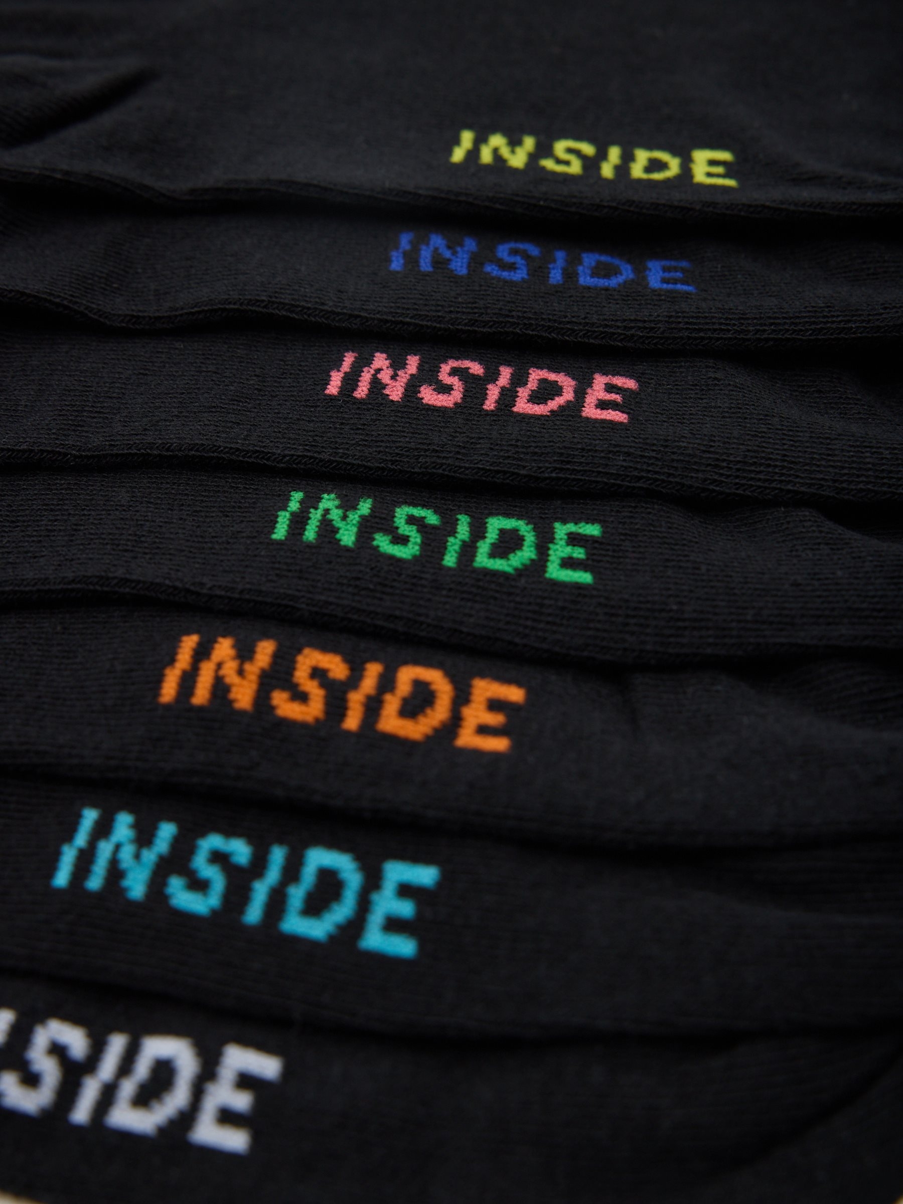 Calcetín tobillero pack 7 multicolor vista media frontal