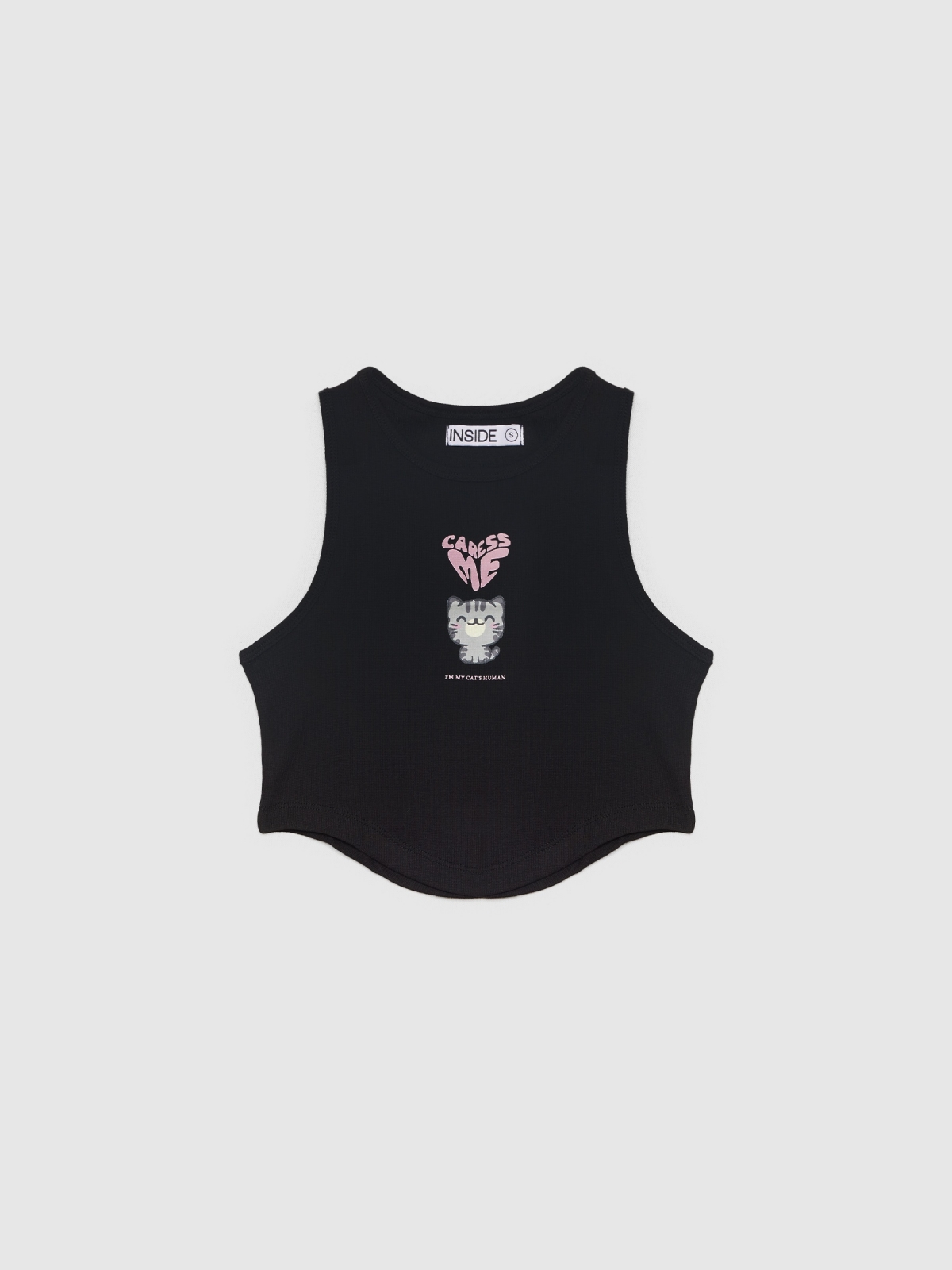  Top rib cat black