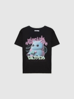 %Pto% Oversize 3D cat t-shirt black