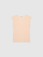 %Pto% Fluid lurex t-shirt nude pink