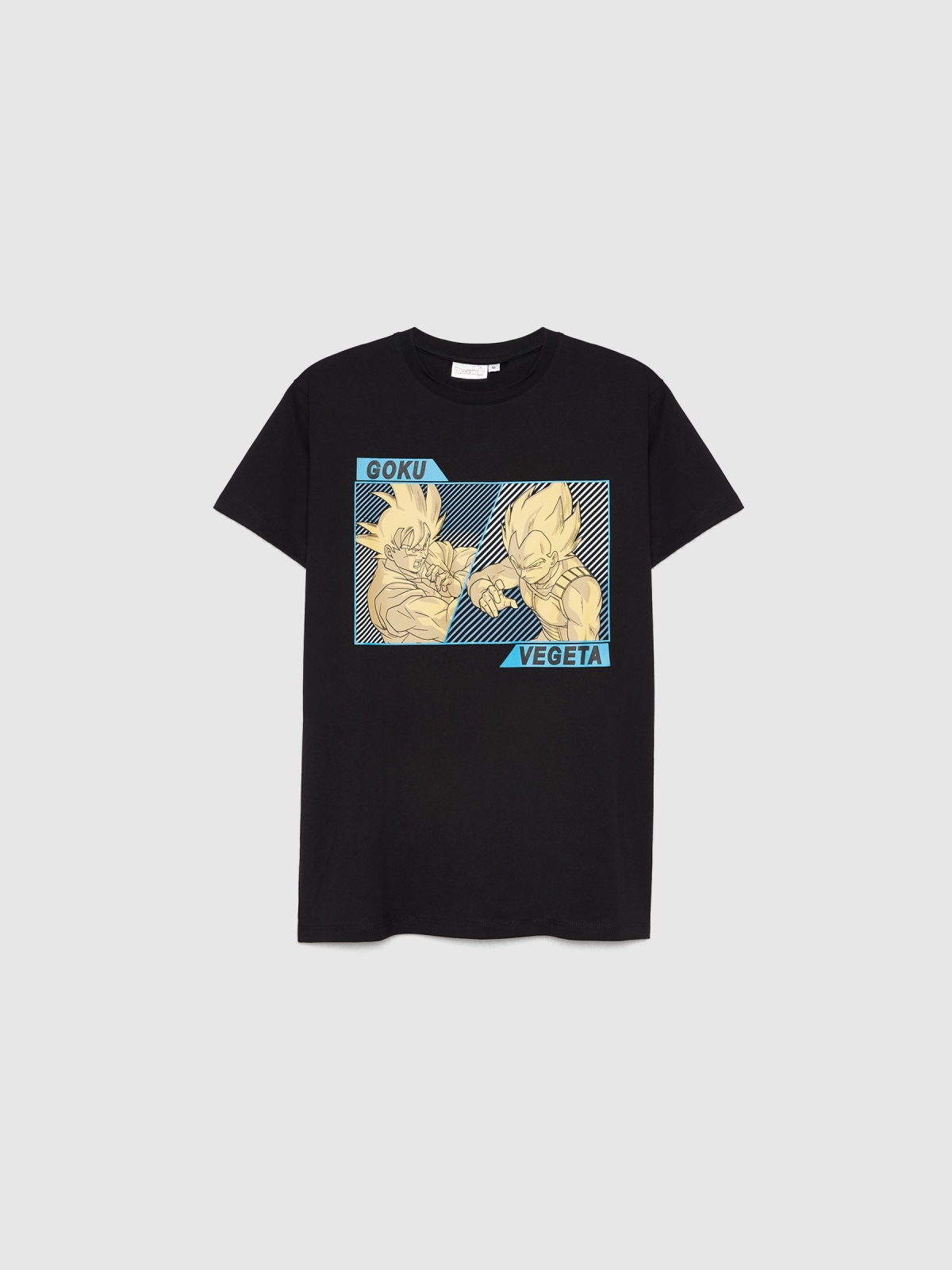  T-shirt Goku vs Vegeta preto