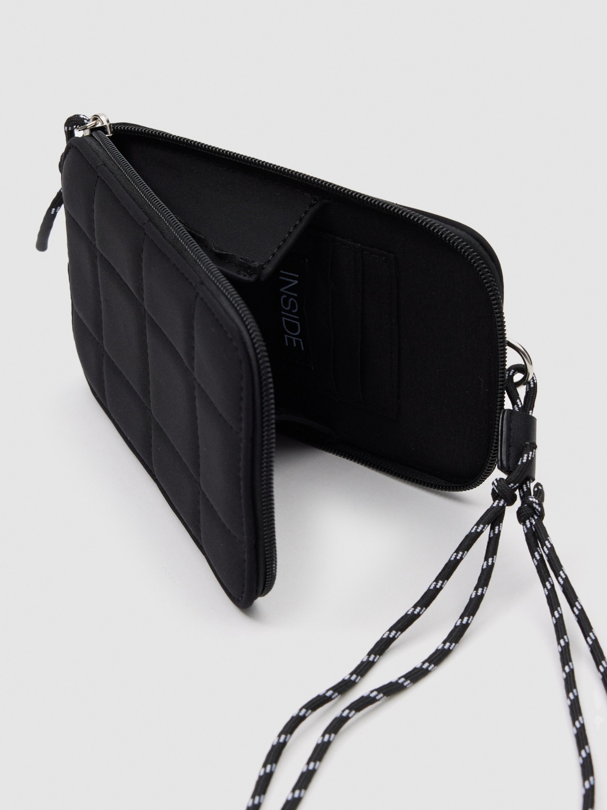 Mobile phone bag black detail view