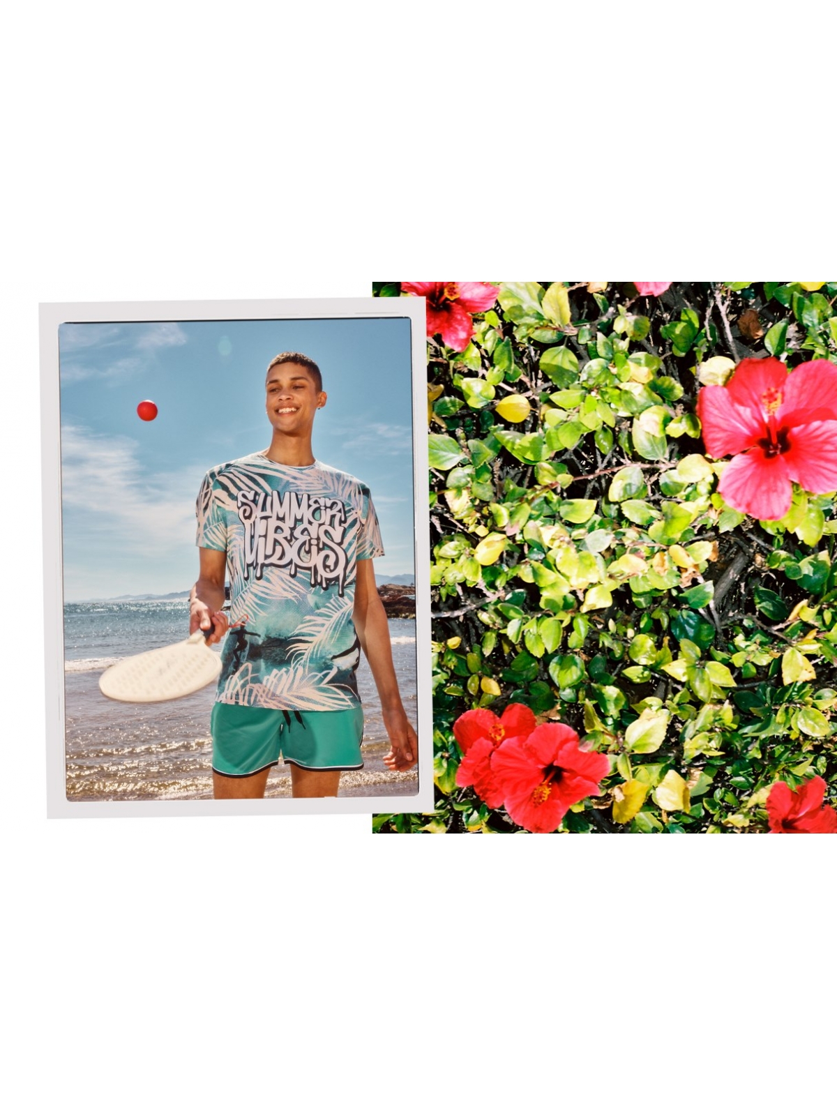 %NewExtra% T-shirt Surf branco