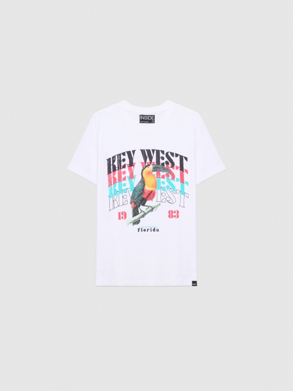  Tropical toucan t-shirt white