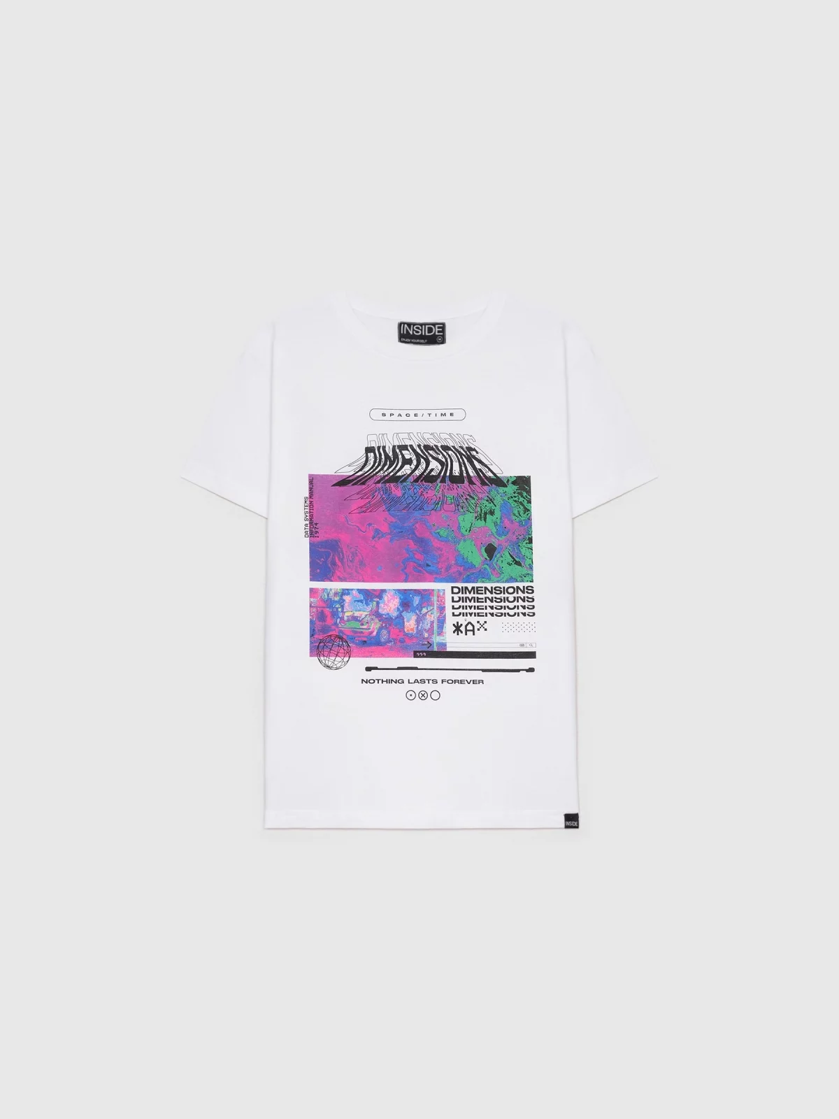  Camiseta Dimensions blanco