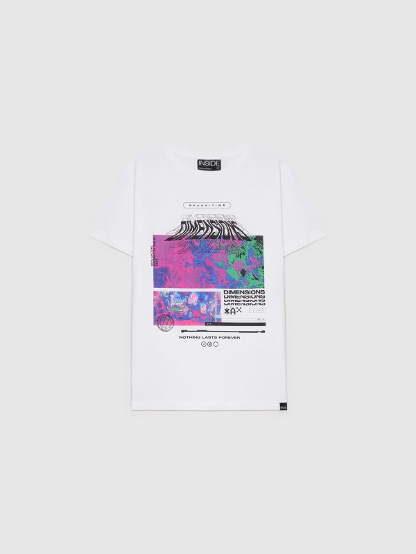 Camiseta Dimensions blanco