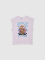 %Pto% Camisola de alças cogumelo púrpura