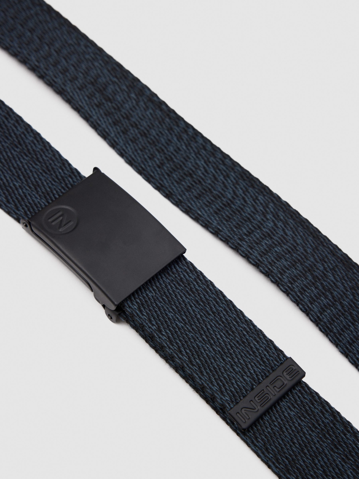 Canvas belt grey detail view