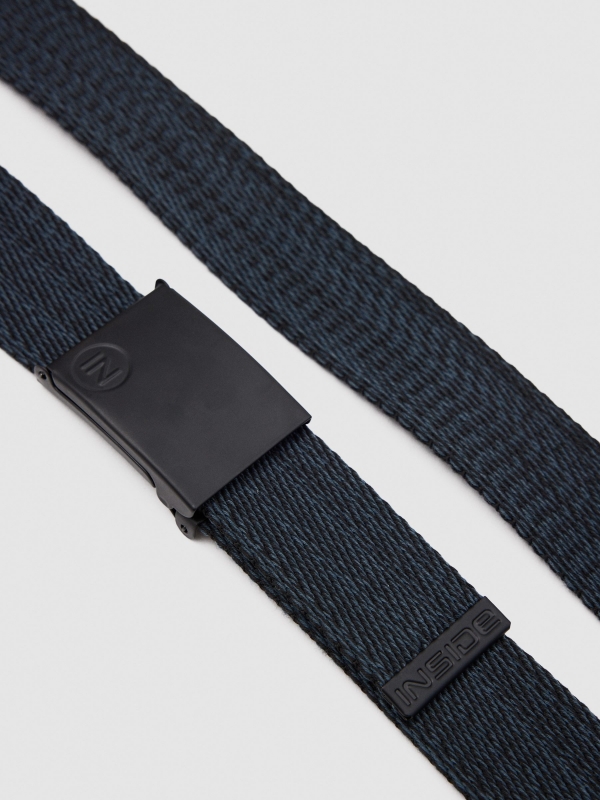 Canvas belt grey detail view