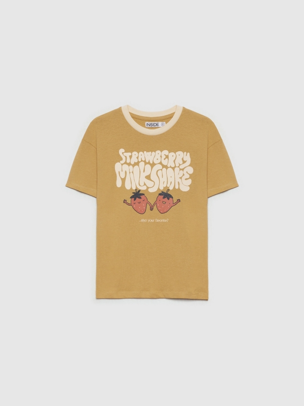  Camiseta Strawberry Milkshake ocre