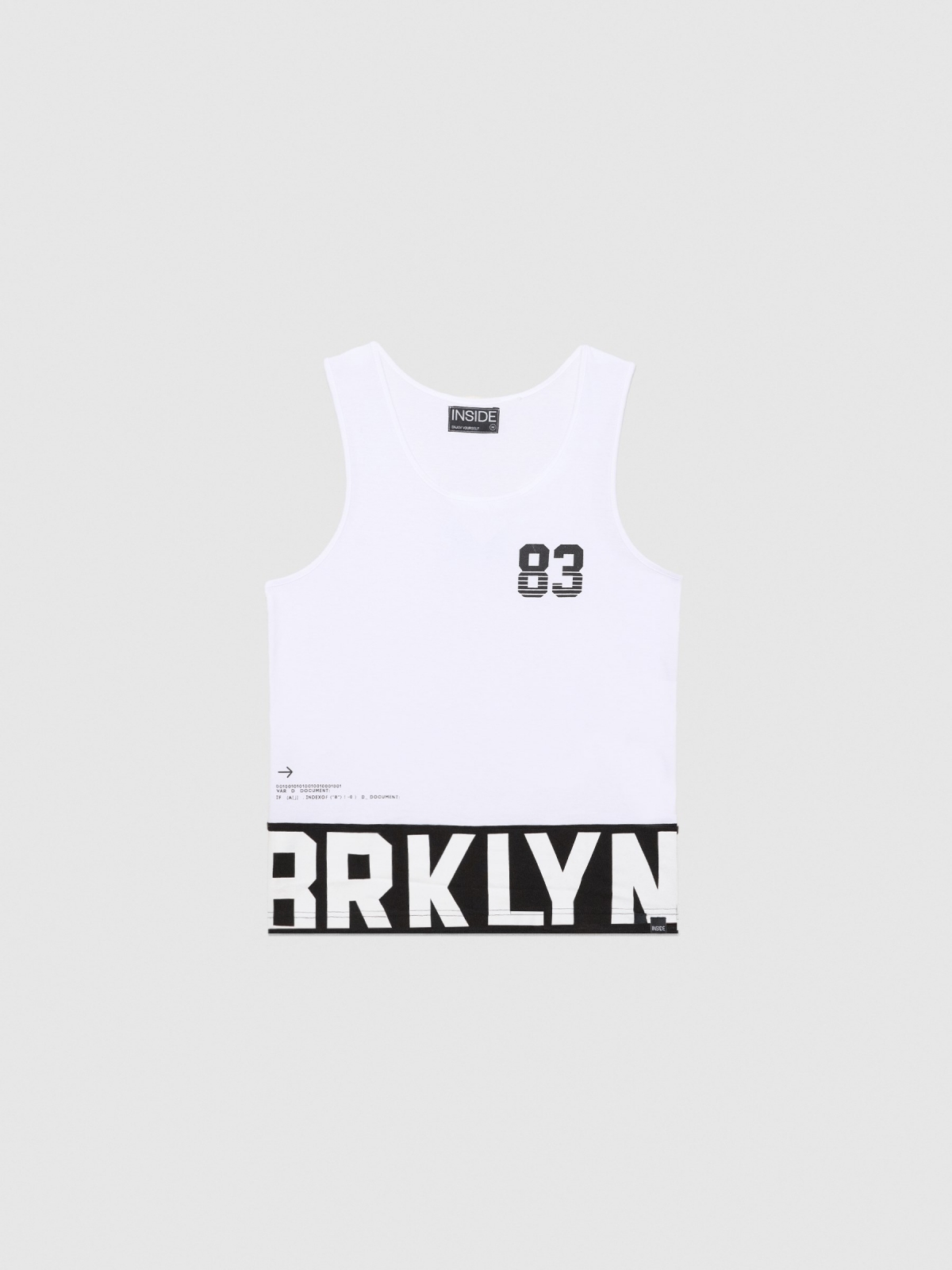  Broklyn tank top white