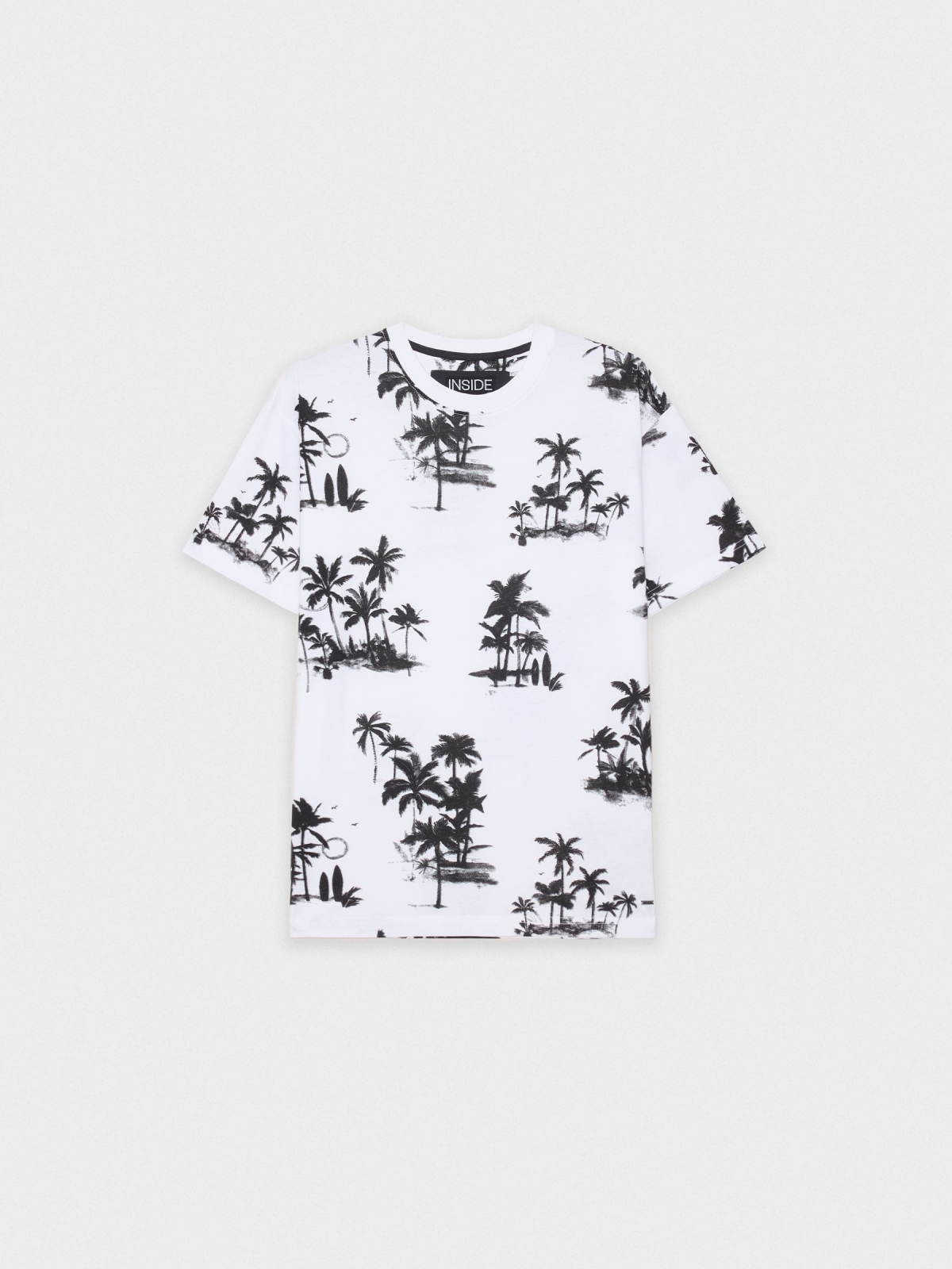 %Pto% Camiseta paisajes playeros blanco