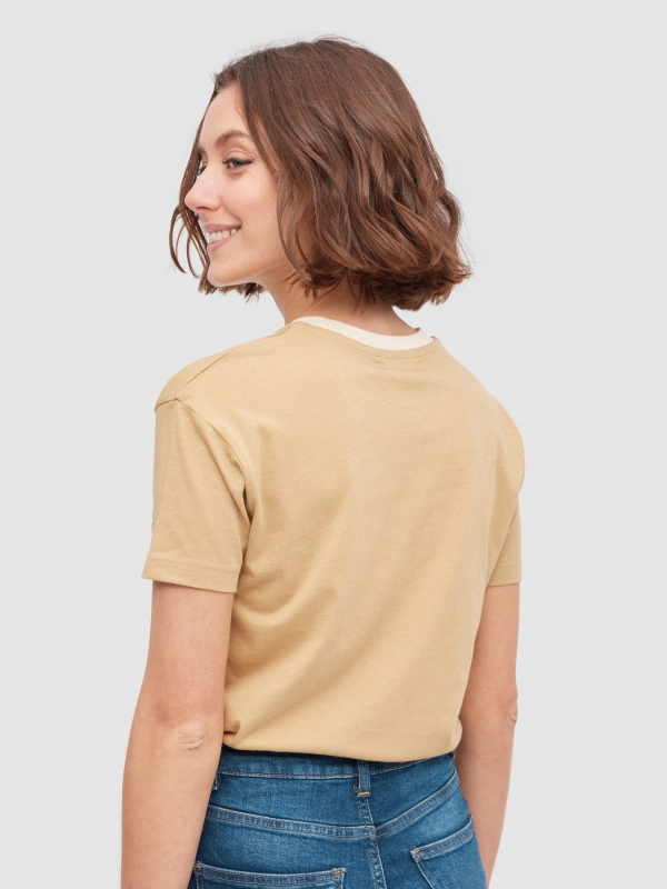 Strawberry Milkshake t-shirt ochre middle back view