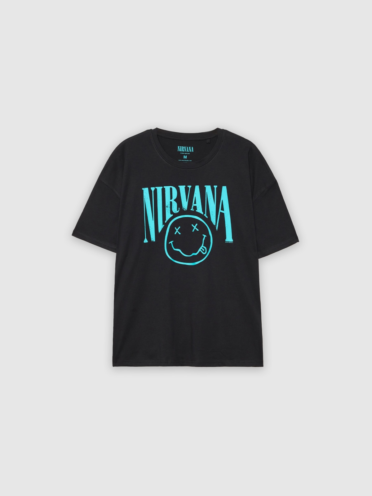  Nirvana t-shirt black front view