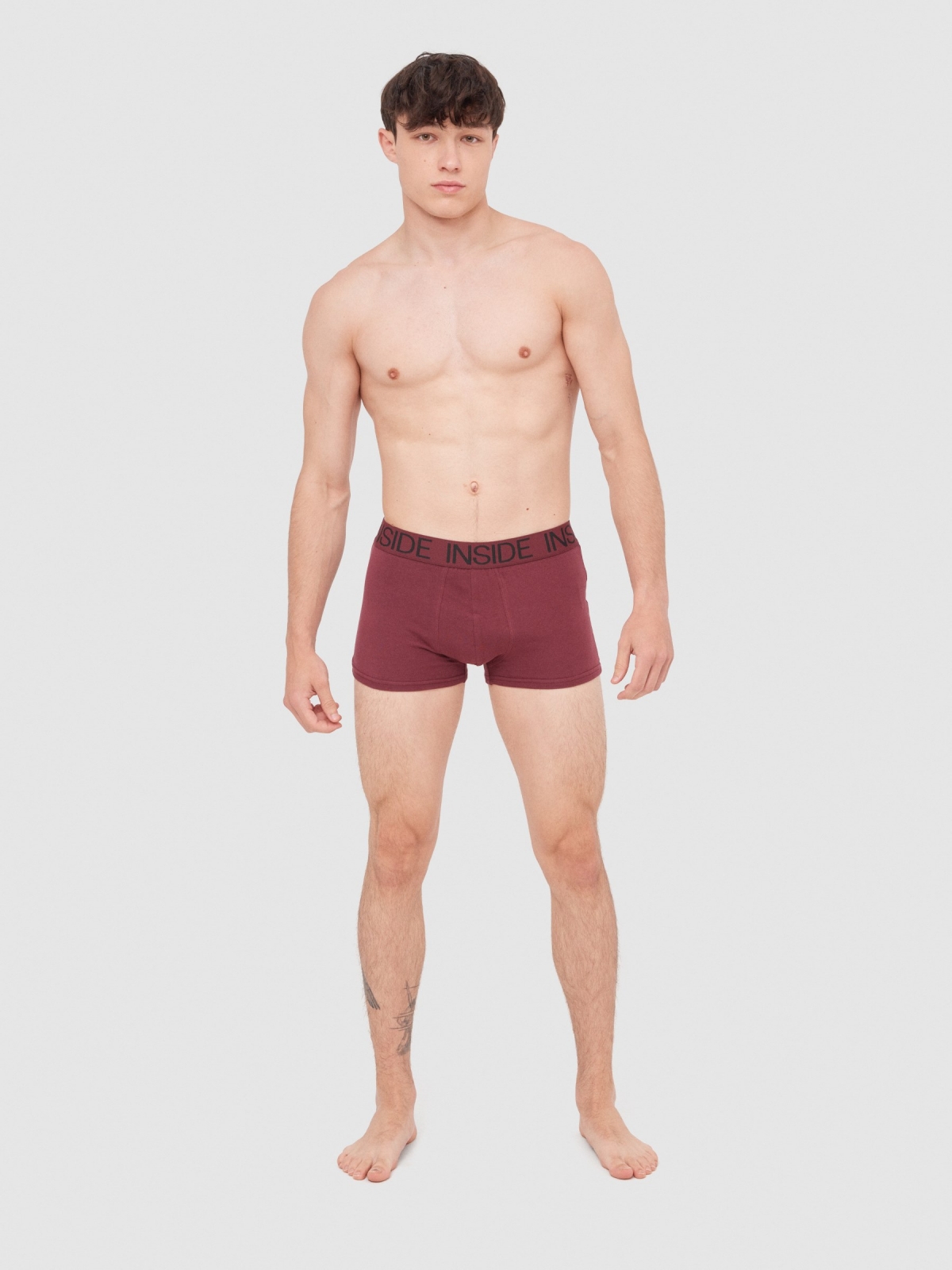 Calzoncillos boxer pack 4 multicolor vista media trasera