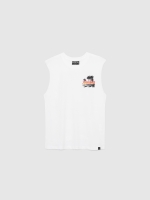 %Pto% Camiseta desmangada Hawaii blanco