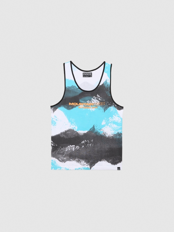  Mountains tank top white