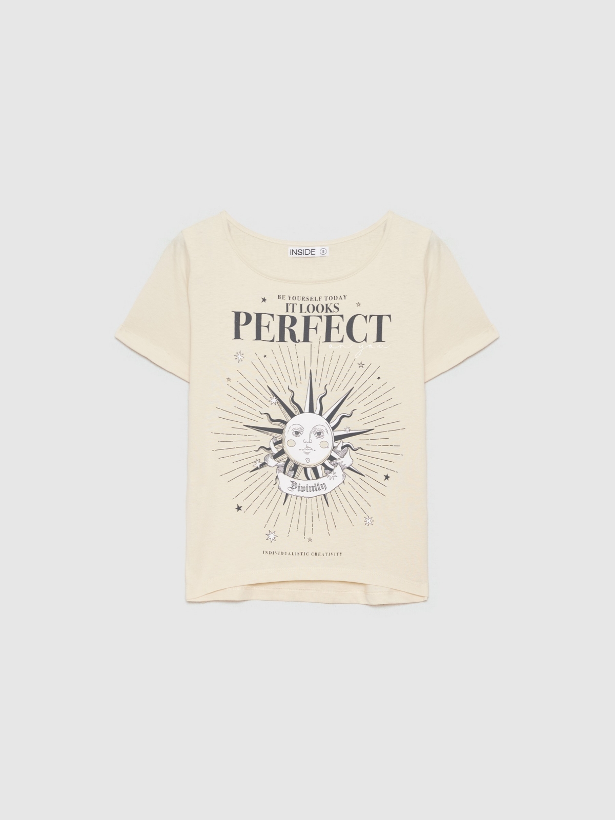  Sun printed t-shirt sand