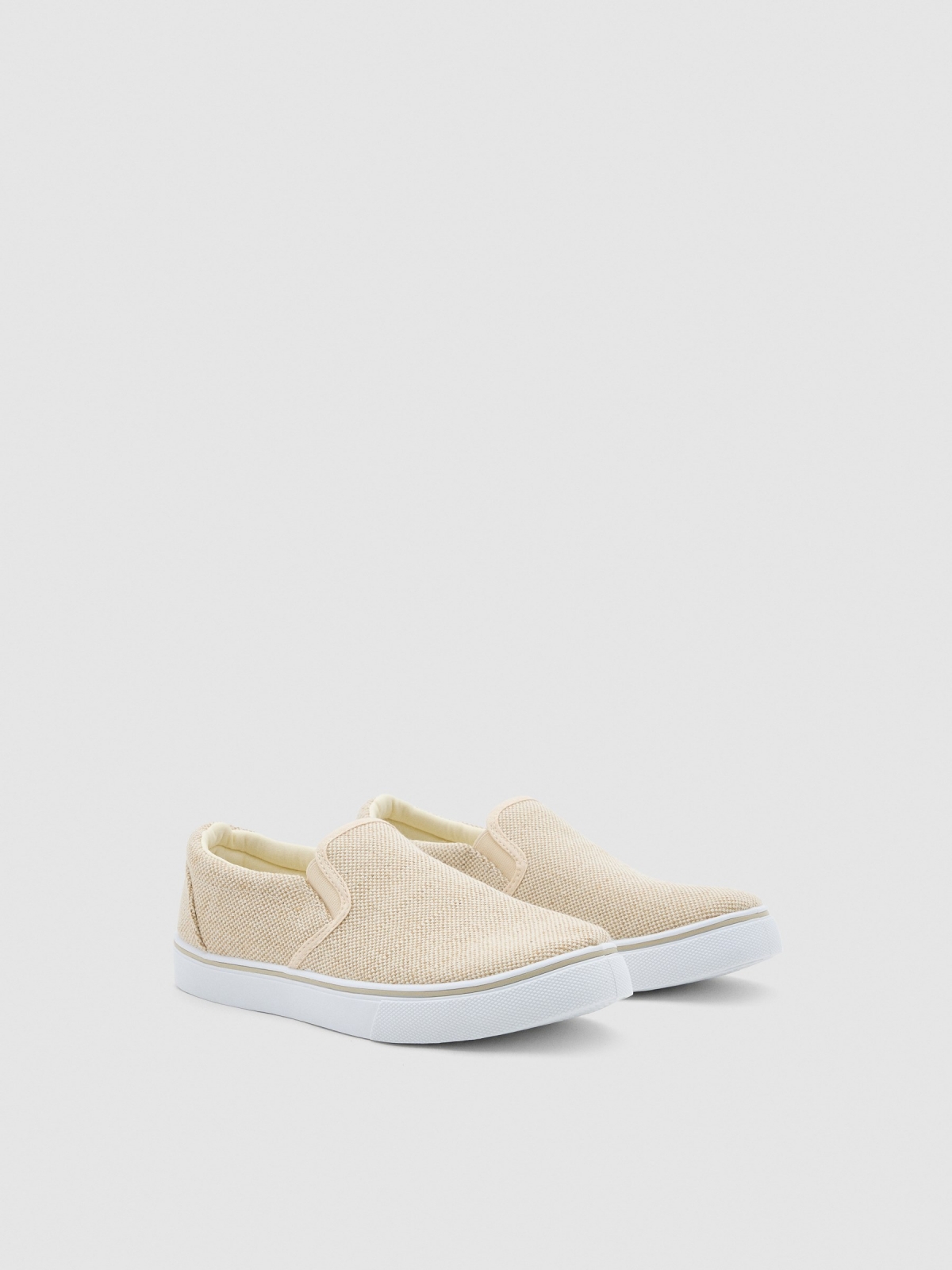 Basic canvas trainer sand 45º front view