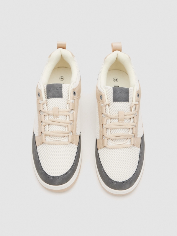 Urban casual sneaker brown zenithal view