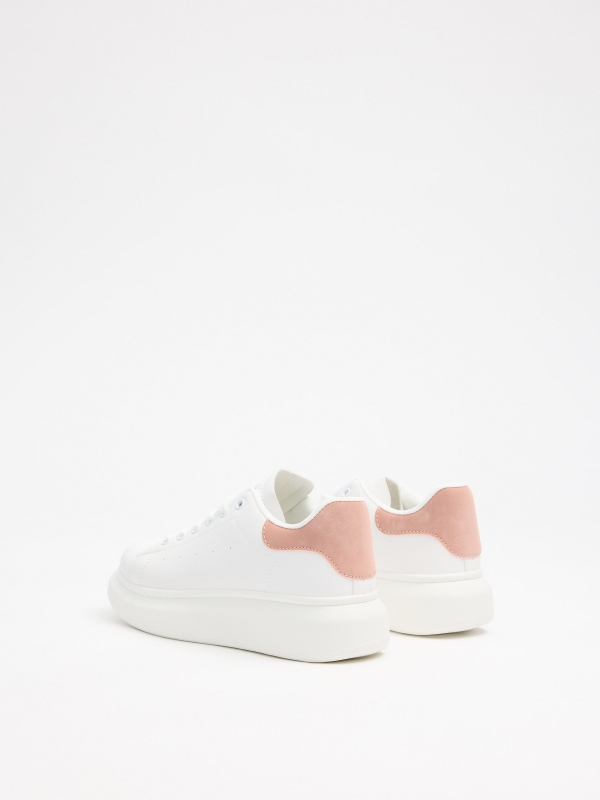 Basic platform trainer white 45º back view