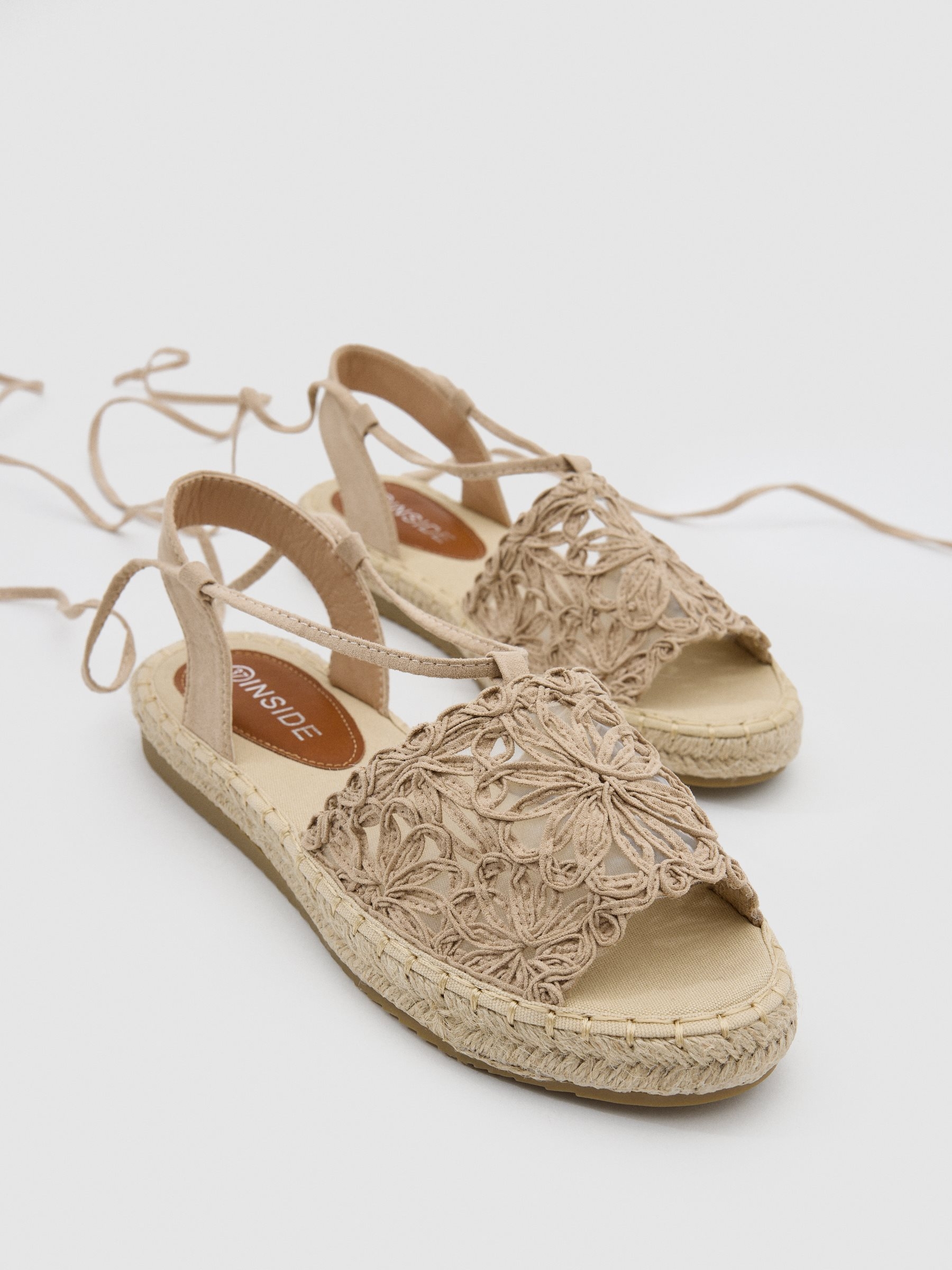 Sandalia crochet arena