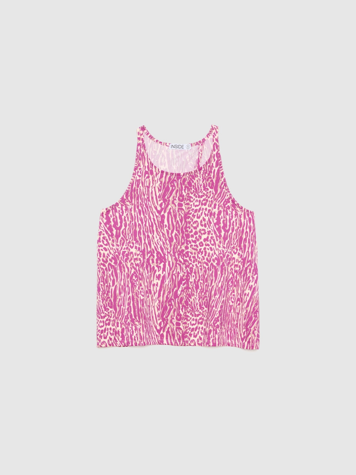  Flowing cross back t-shirt fuchsia