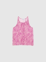 %Pto% Camiseta fluida espalda cruzada fucsia