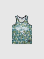 %Pto% Camiseta deportiva camuflaje verde grisáceo
