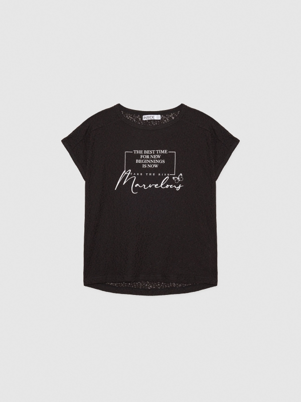  Camiseta Marvelous negro