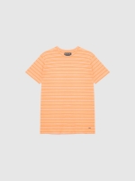 %Pto% Camiseta rayas textura salmón