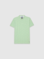 %Pto% Polo estampado minimal menta