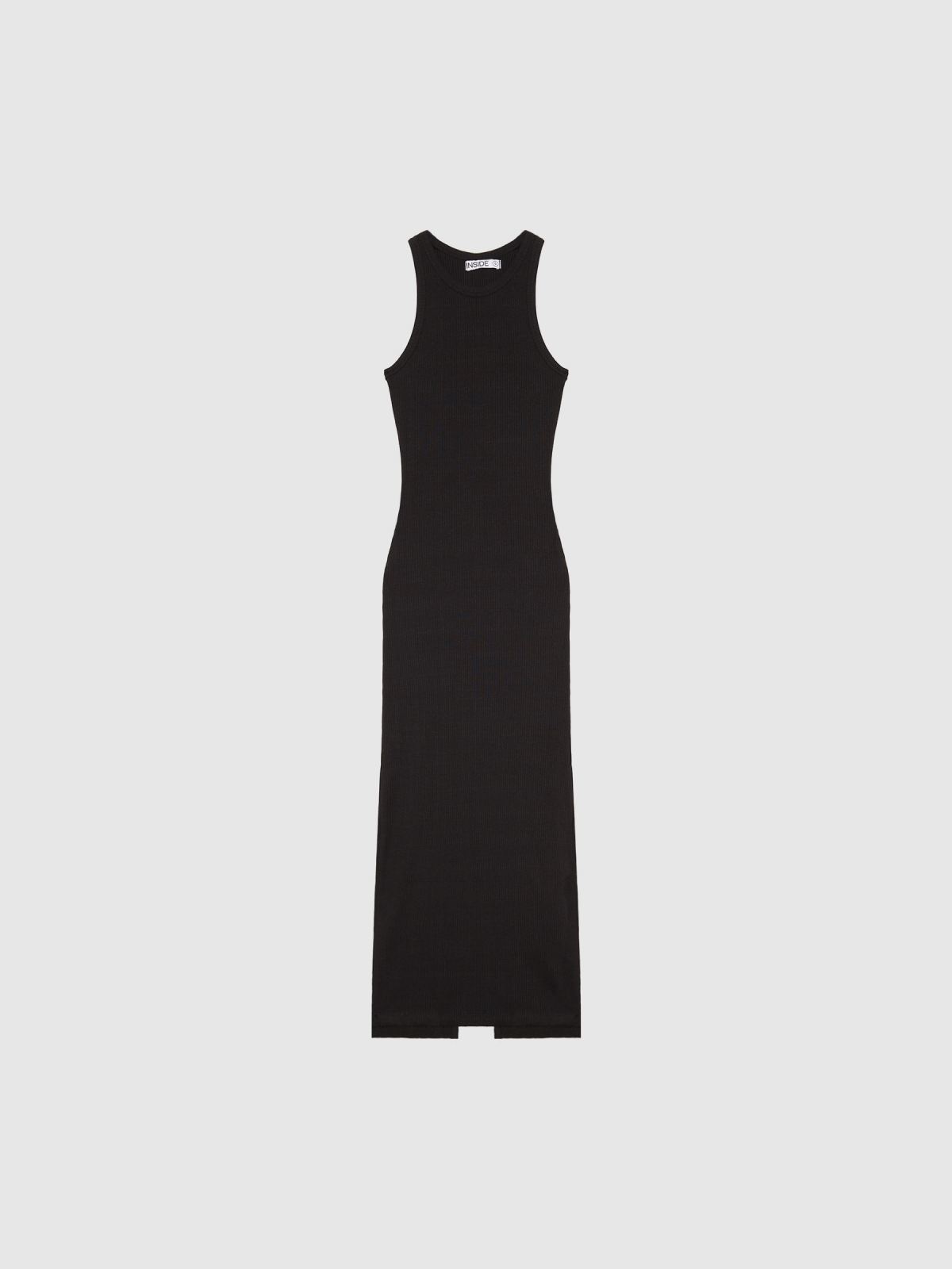  Rib midi dress black