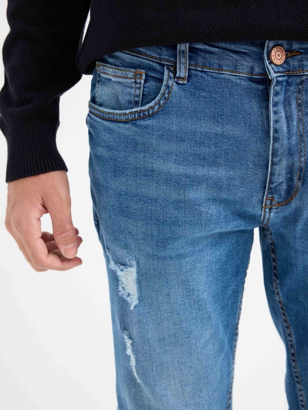 Regular jeans blue detail view