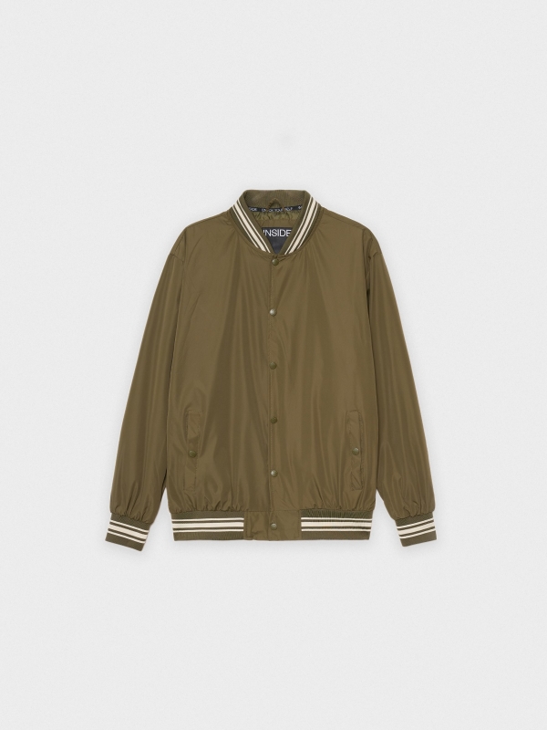  Nylon bomber jacket khaki